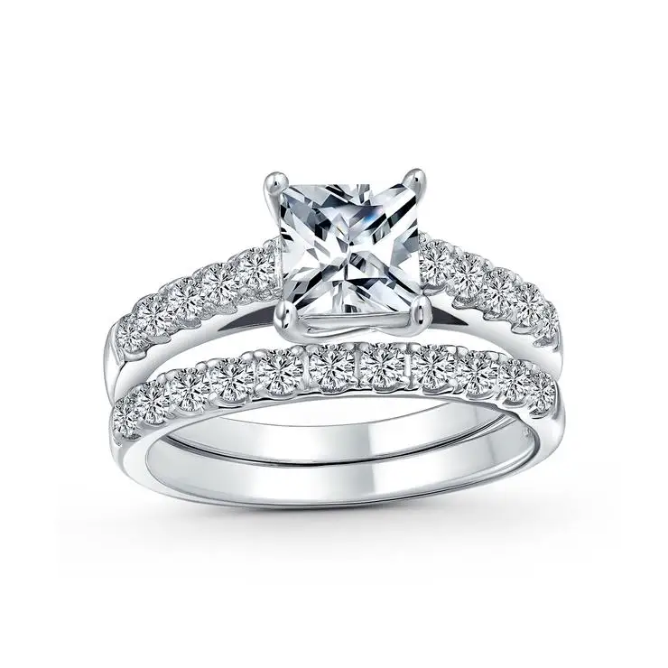 

Gorgeous Vintage Style Engagement 925 Sterling Silver CZ Ring for Women Wedding Valentine