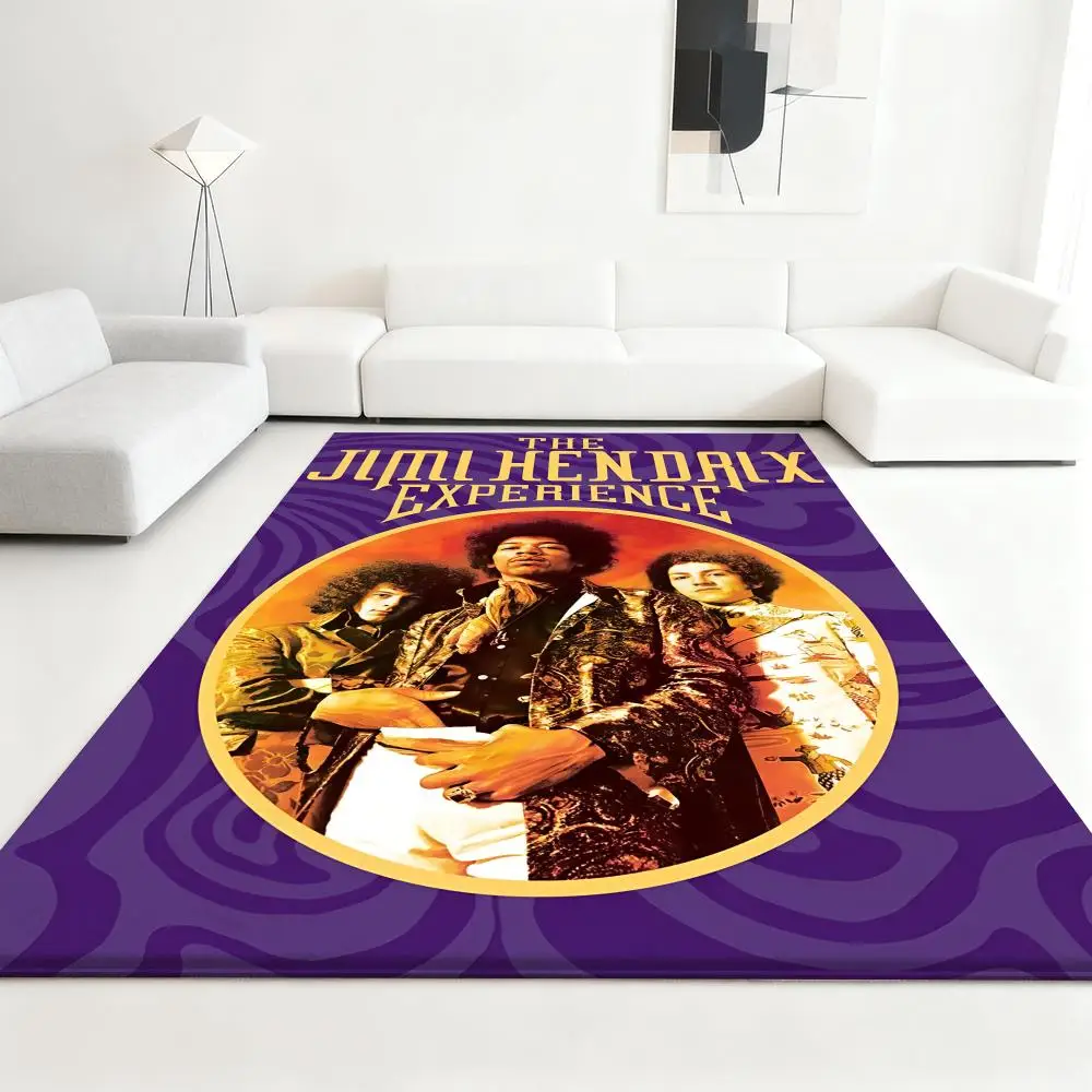 

Guitarist-JimiS-Hendrixs Floor Mat Soft Thickened Absorbent Non-Slip Bedroom Living Room Door Mat Home Decor Flannel Rugs