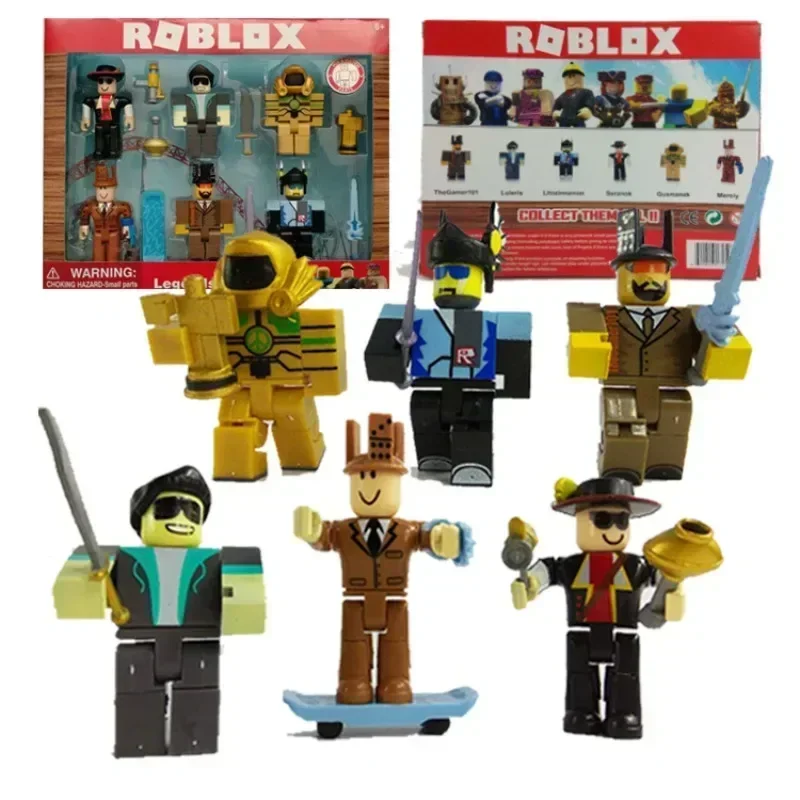 Roblox-Acessórios para bonecas em escala periférica para crianças, jogos de anime, desenhos animados, presentes de Natal e aniversário, 6-9cm