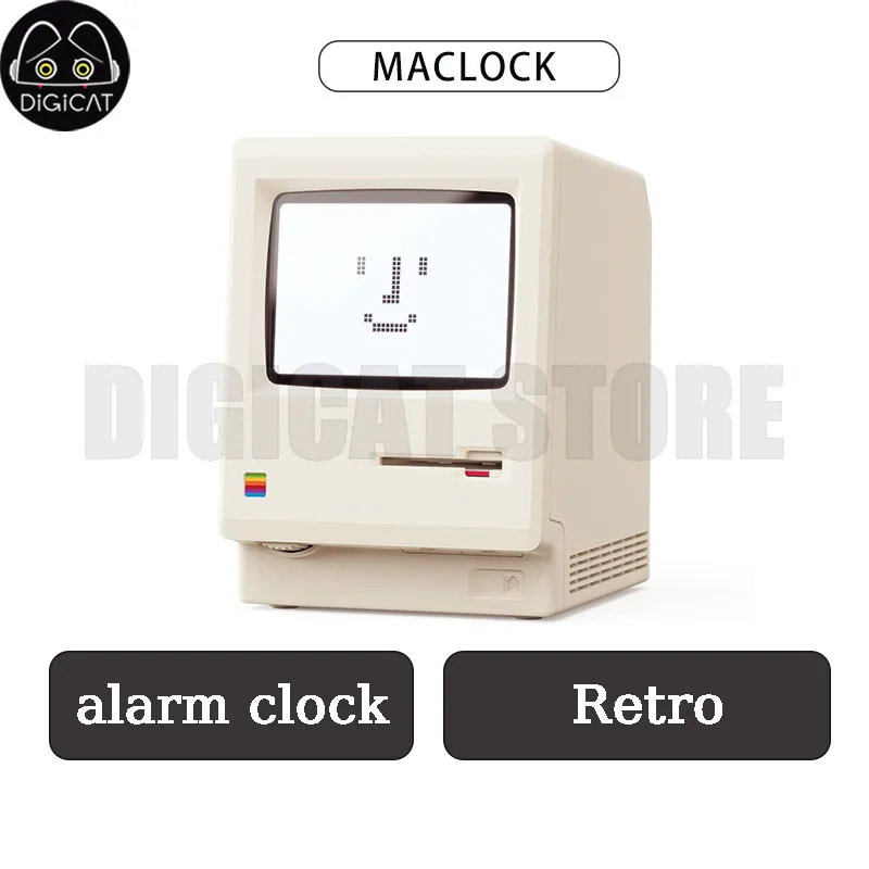 

Maclock Ретро Часы Креативный Будильник Настольный Декор Артефакт Компьютерная Клавиатура Аксессуары Студенческие Специальные Пробуждение Подарки