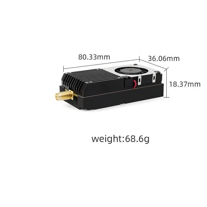 5.8G 5.5W VTX PIT/25-5500mW 6-Power OSD SmartAudio 20x20mm for Long Range FPV Drone