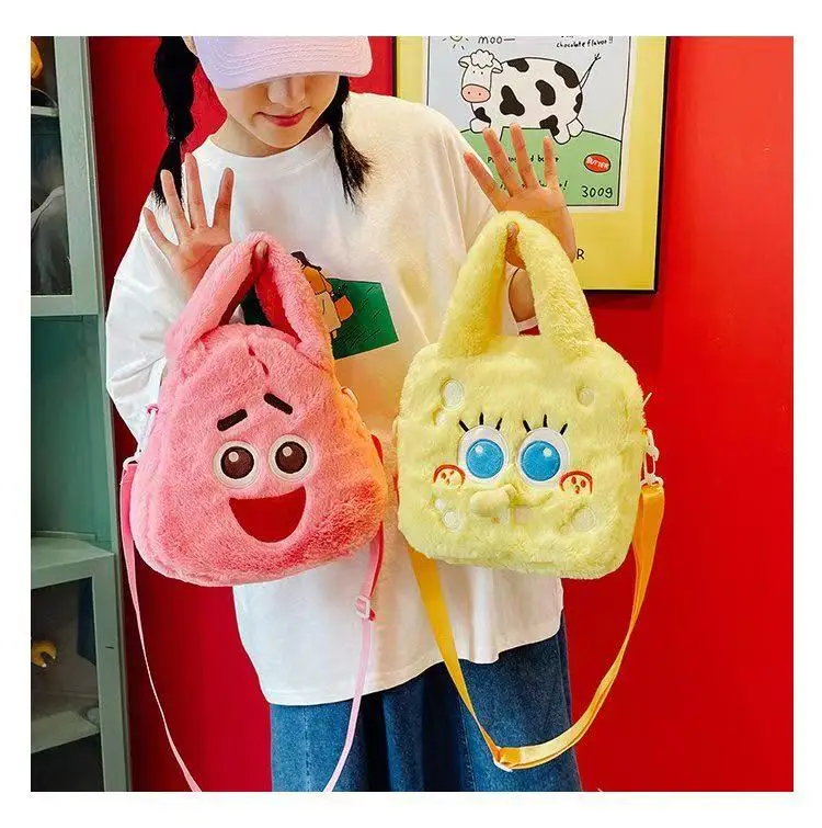 جديد الأميرة الكرتون سبونجبوب سكوير بانتس حقيبة الكتف عمل الشكل لعبة حقيبة تأثيري