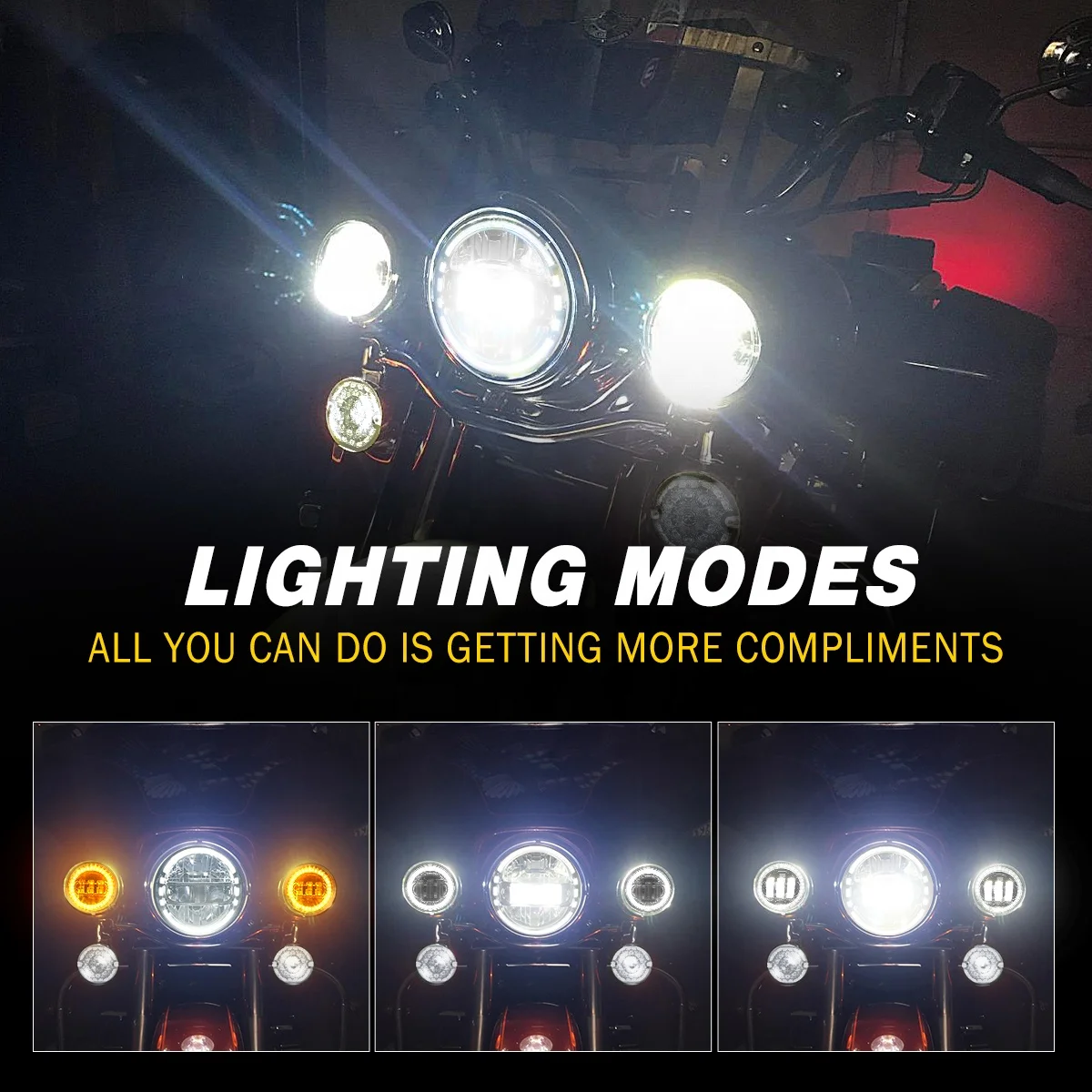 7 Inch Led Head Light Classic Universal Other Motor Cycle Motorcycles Accessories De Motocicleta Para Moto Headlights for Harley