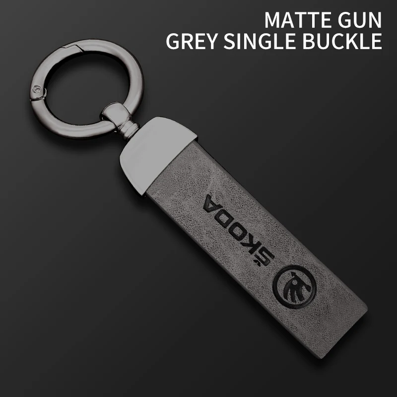 Брелок для ключей с логотипом автомобиля, подвеска-кольцо для Skoda Octavia Rapid Fabia Superb Kodiaq Scala Karoq Kamiq, аксессуары для стайлинга