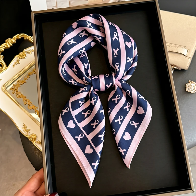 

Women Scarf Handkerchief Hijab Silk Square Fashion Shawls Wraps Headband Neckerchief Bandana Luxury Foulards Femme Brands