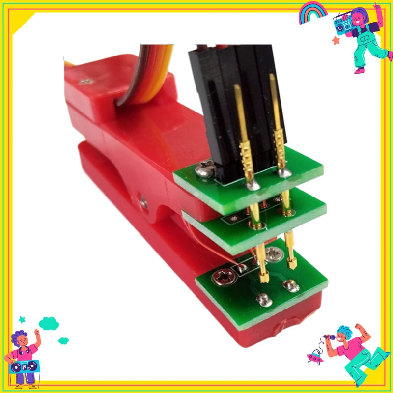 1PCS PCB Test Stand Clip Clamp Fixture with 2.54mm Spacing Pogo Pin Probe for Program Download And Burn 3P-10P Complete