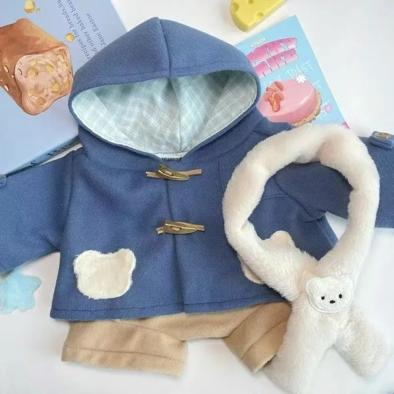 40 سنتيمتر تأثيري ملابس الطفل الخريف والشتاء سميكة الخريف القهوة الحليب المجمدة ضوء ليلة دمية ملابس الكنز الصغير