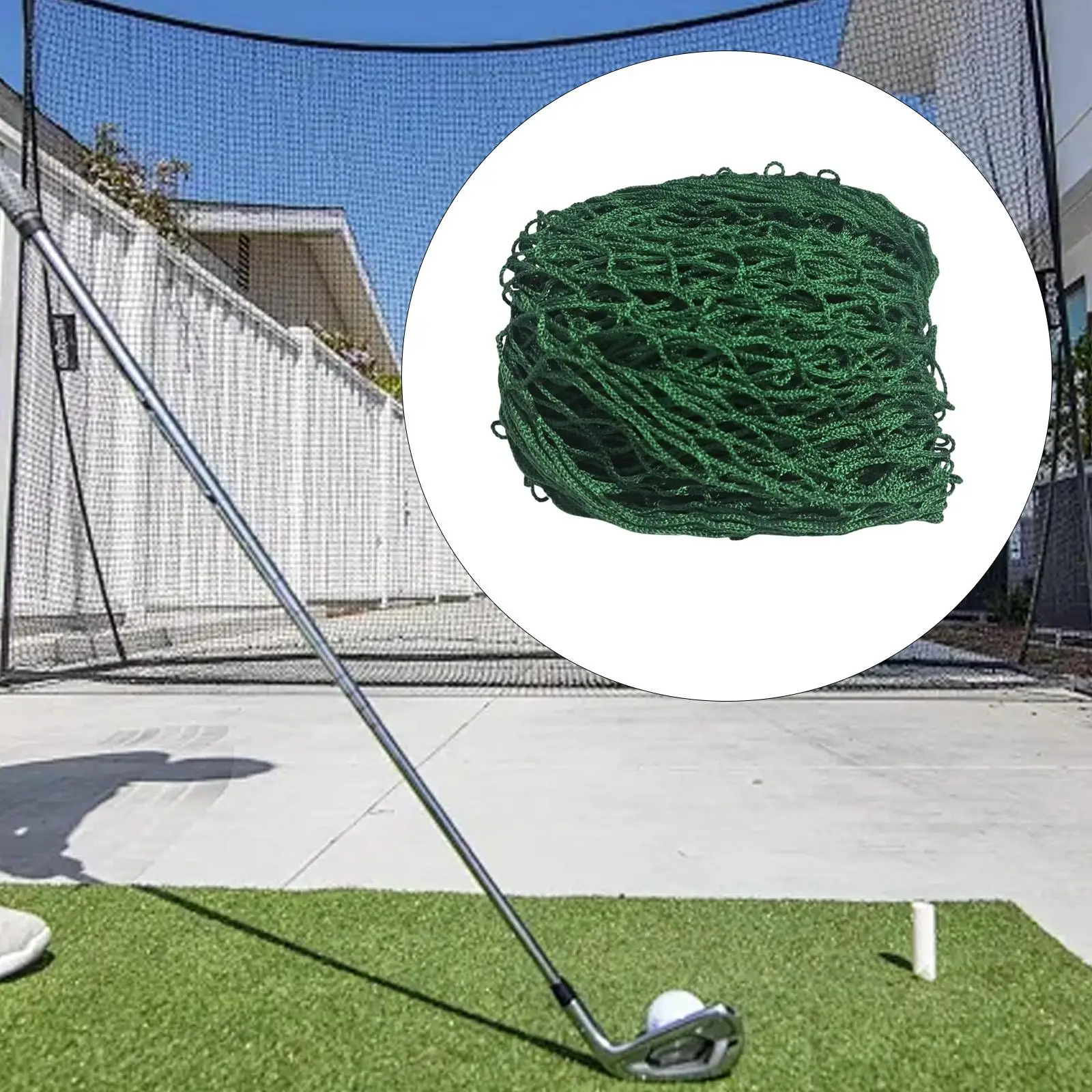 Golf Practice Net Portable Sports Barrier Folding Netting Indoor Outdoor Backstop Net Easy to Install for Home Garage Backyard