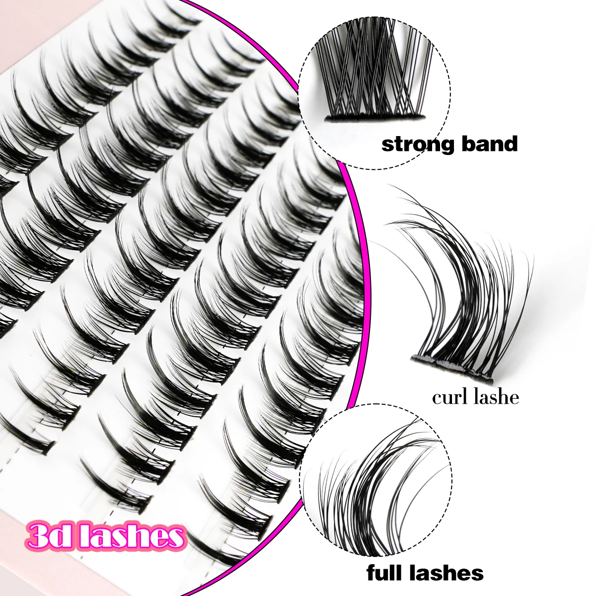 10 Lines Eyeslashes Extension Personal Eye Lash Professional Makeup Individual Cluster Grafting Fake Wholesale False Eyelashes