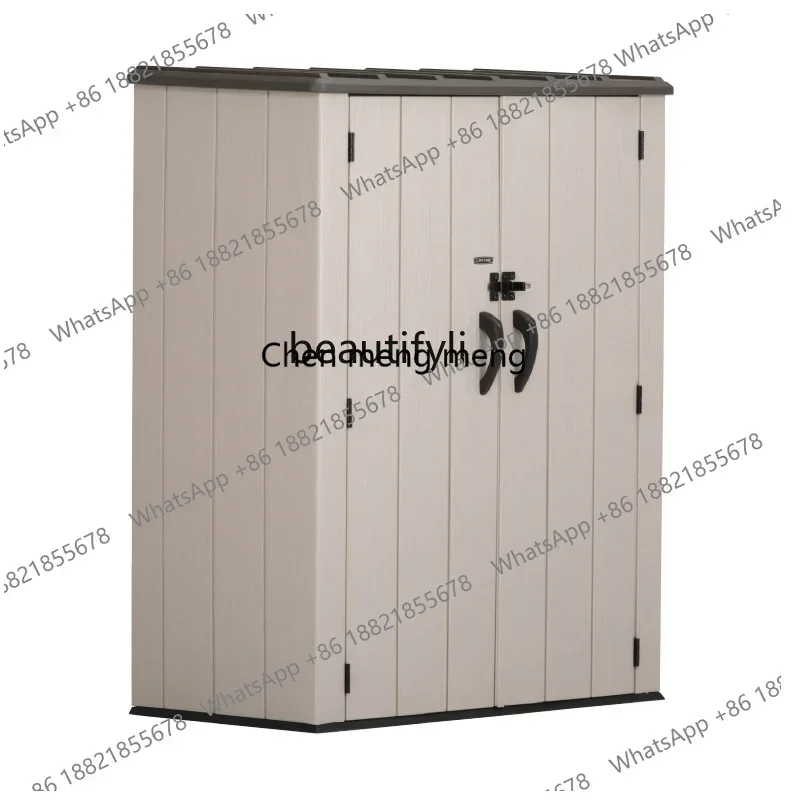 H134 Vertical Storage Outdoor Tools Garden Storage Cabinet Rainproof Villa Cabinet