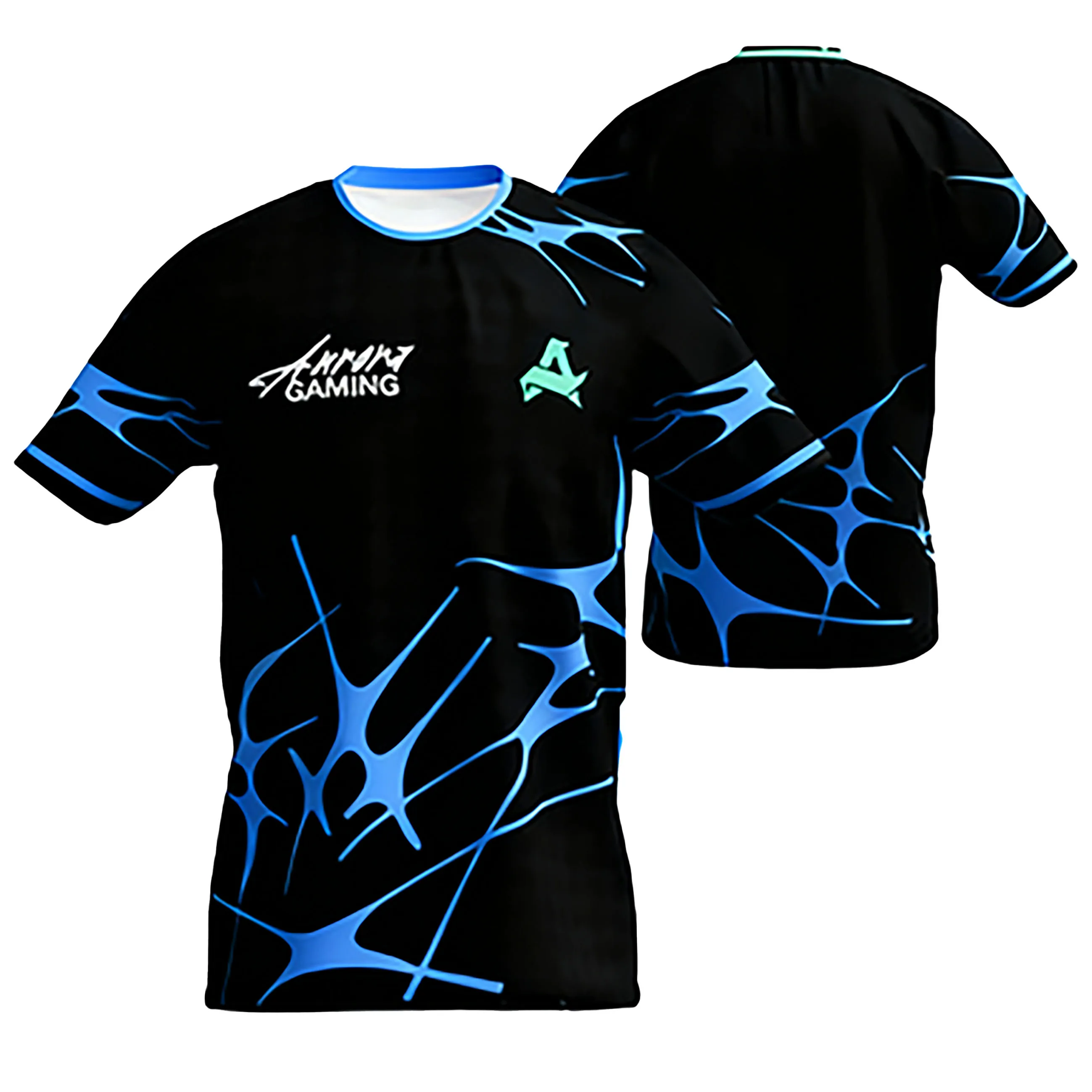 زي صيفي للرياضات الإلكترونية من Aurora Gaming - تي شيرت تدريب رسمي CS2 ESL Pro League |   قميص علوي عالي الأداء وجيد التهوية للاعب