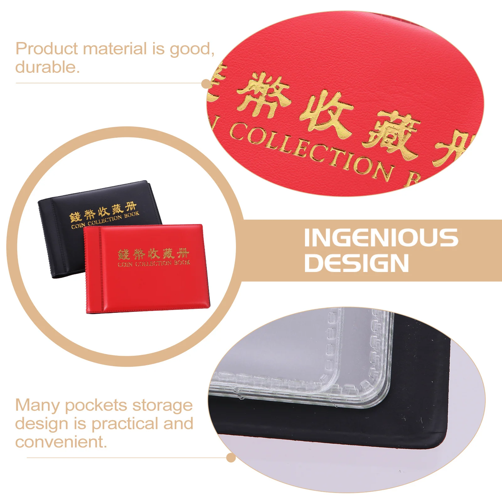 2 قطعة حامل محمول صغير الحجم جمع العملات المعدنية المنظم عملة جمع كتاب تخزين الألبوم للعملات المعدنية الرموز الميداليات