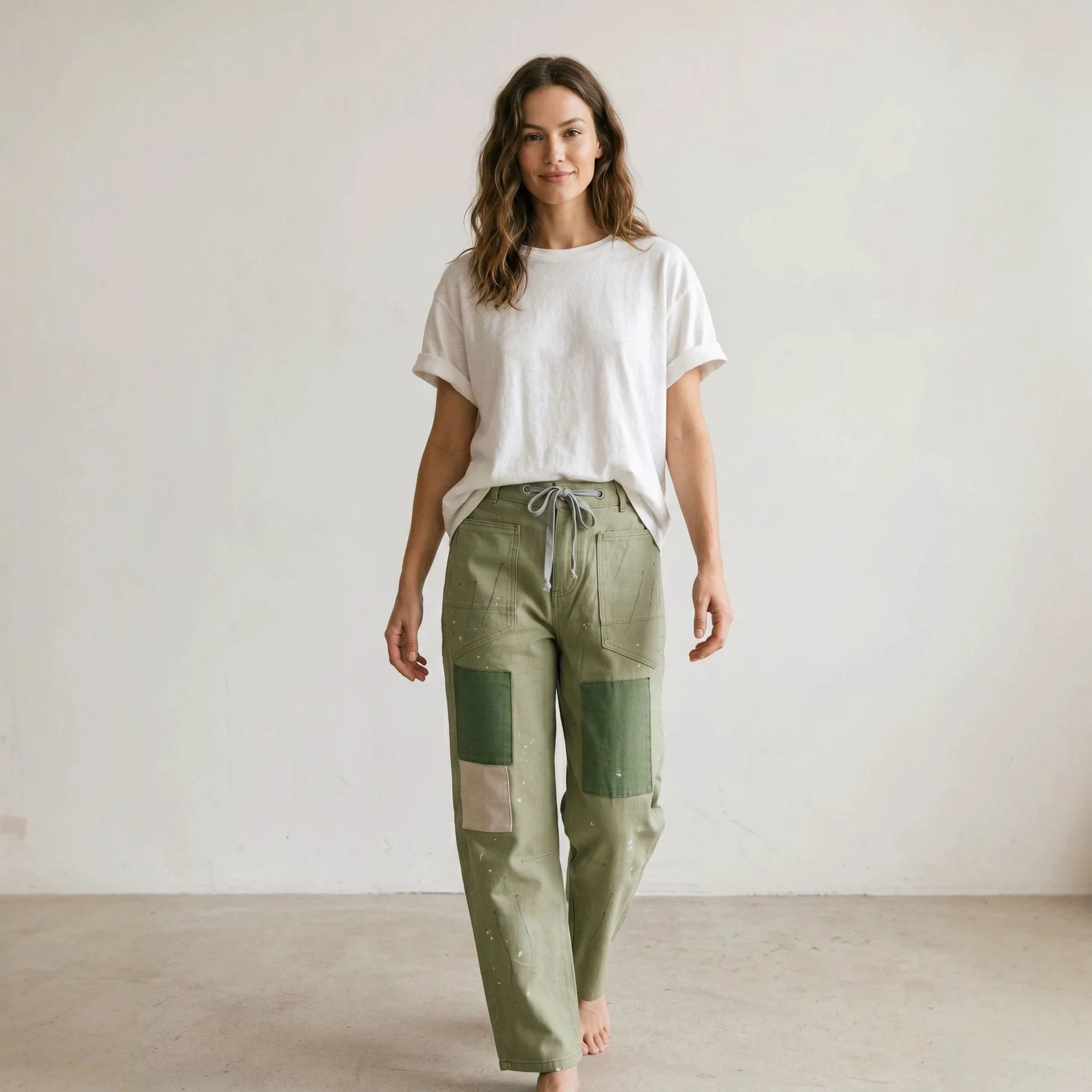 Jeans Y2K para Mujer, Pantalones Vaqueros Rectos con Cordón, Pantalón Largo Casual Holgado Estilo Streetwear con Botones y Bolsillos, Mom Jeans
