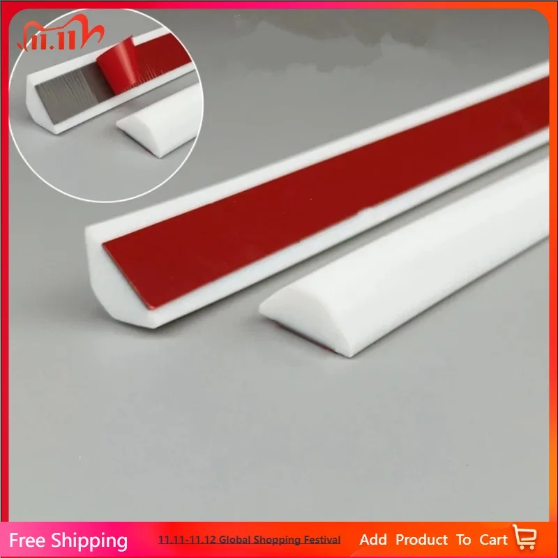 

Bathroom Retention Water Barrier Strip Silicone Shower Barrier Water Stopper Dry/Wet Separation Silicone Seal Strip