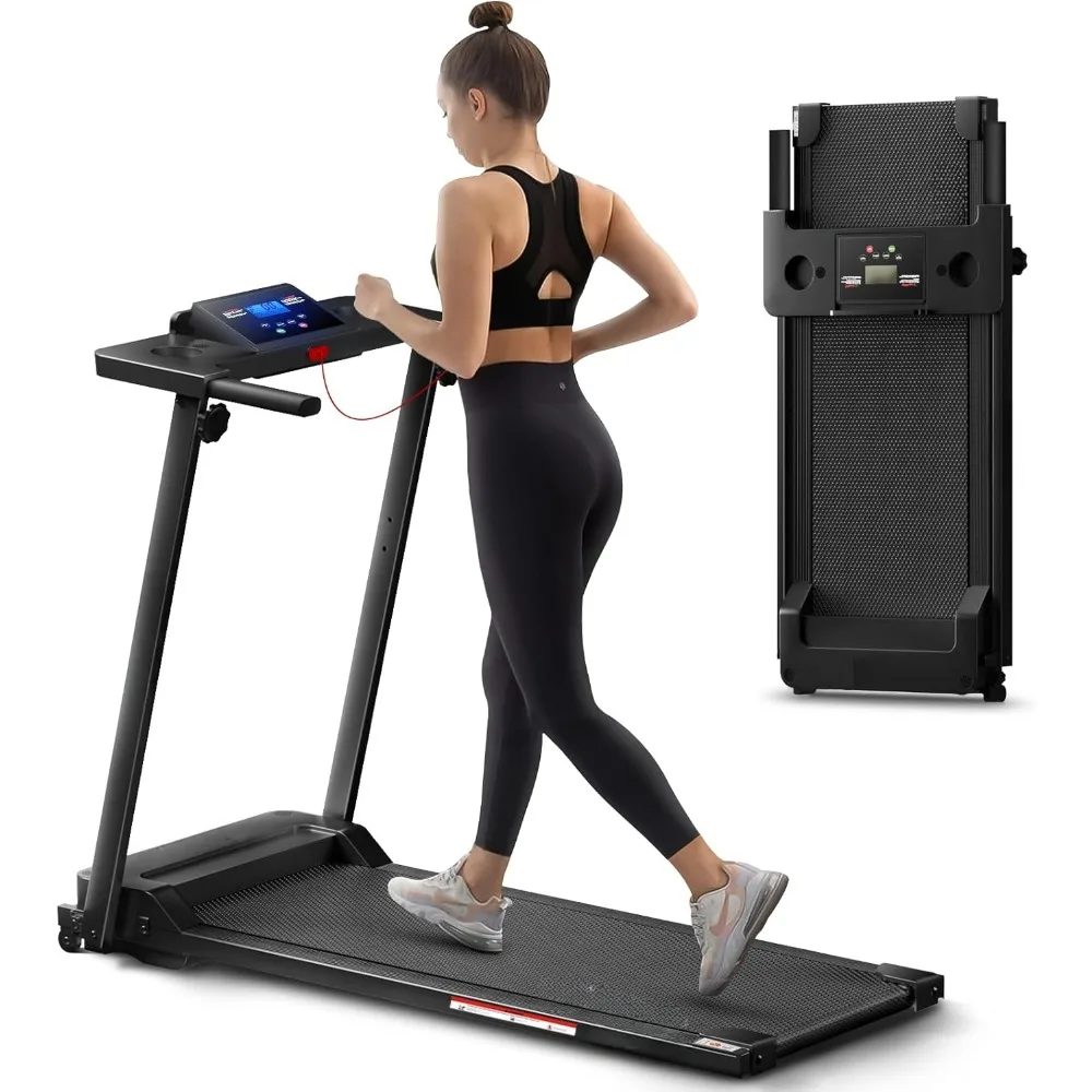 

Portable Folding Treadmill, Foldable Compact Treadmill for Home Office , Walking Running Exercise Treadmill with LED Display