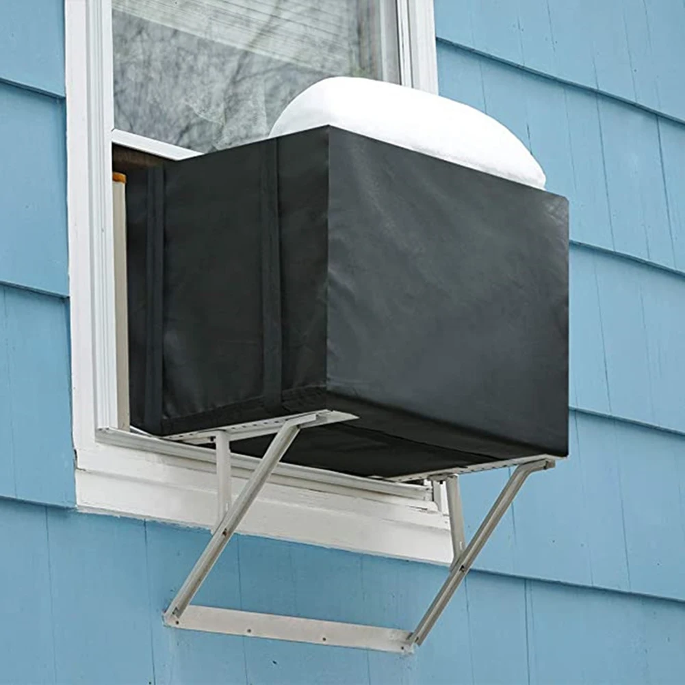 For Outdoor Use AC Unit Dust-proof Cover Outside AC Cover Adjustable Straps With Snap Buckles For Outdoor AC Units