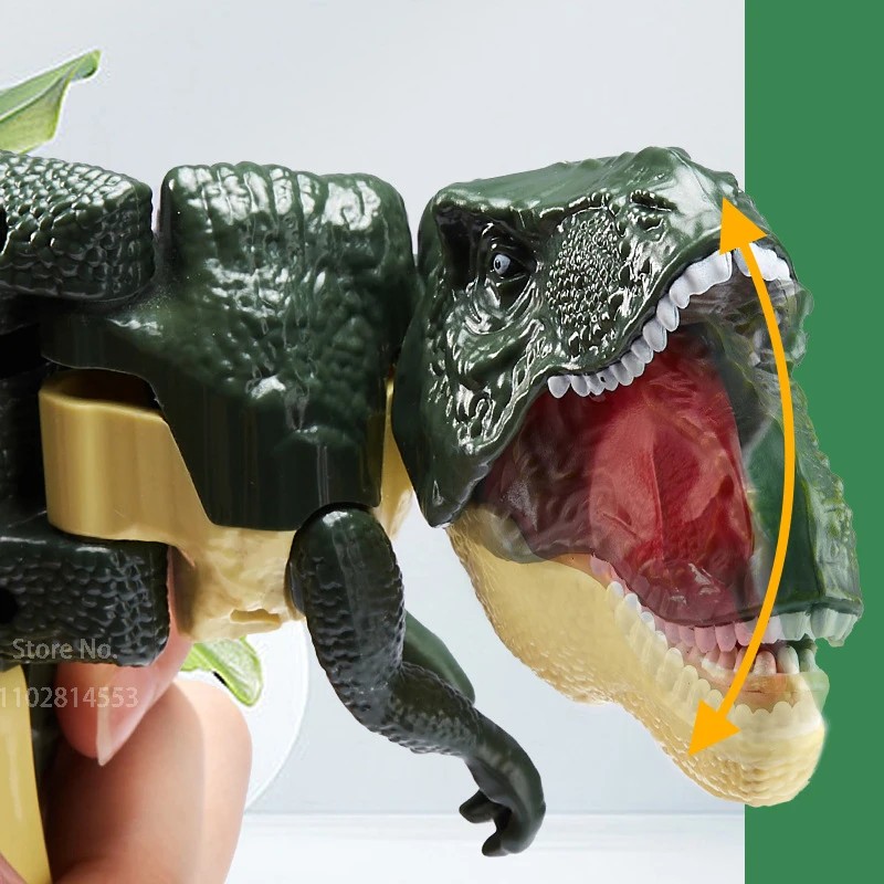 Swinging Dinosaur T-rex Toy Creative Telescopic Spring Dino Fidget Christmas Gifts Children Decompression for Kids Battery-free