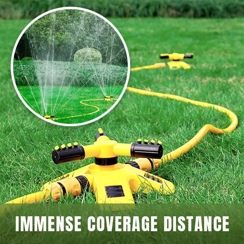 

NEW 360 Degree Automatic Rotating Garden Lawn Sprinkler Yard Garden Large Area Coverage Water Sprinkler Irrigation Water Sprayer