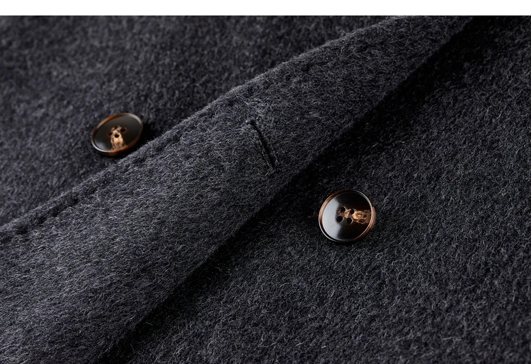 SENTUBILA Damen-Wintermantel aus Wolle mit Doppelreiher, Damen-Oberbekleidung 2026, Business-Mantel für Pendler, mittellanger Mantel mit Gürtel W54OA8781 – Detail 38