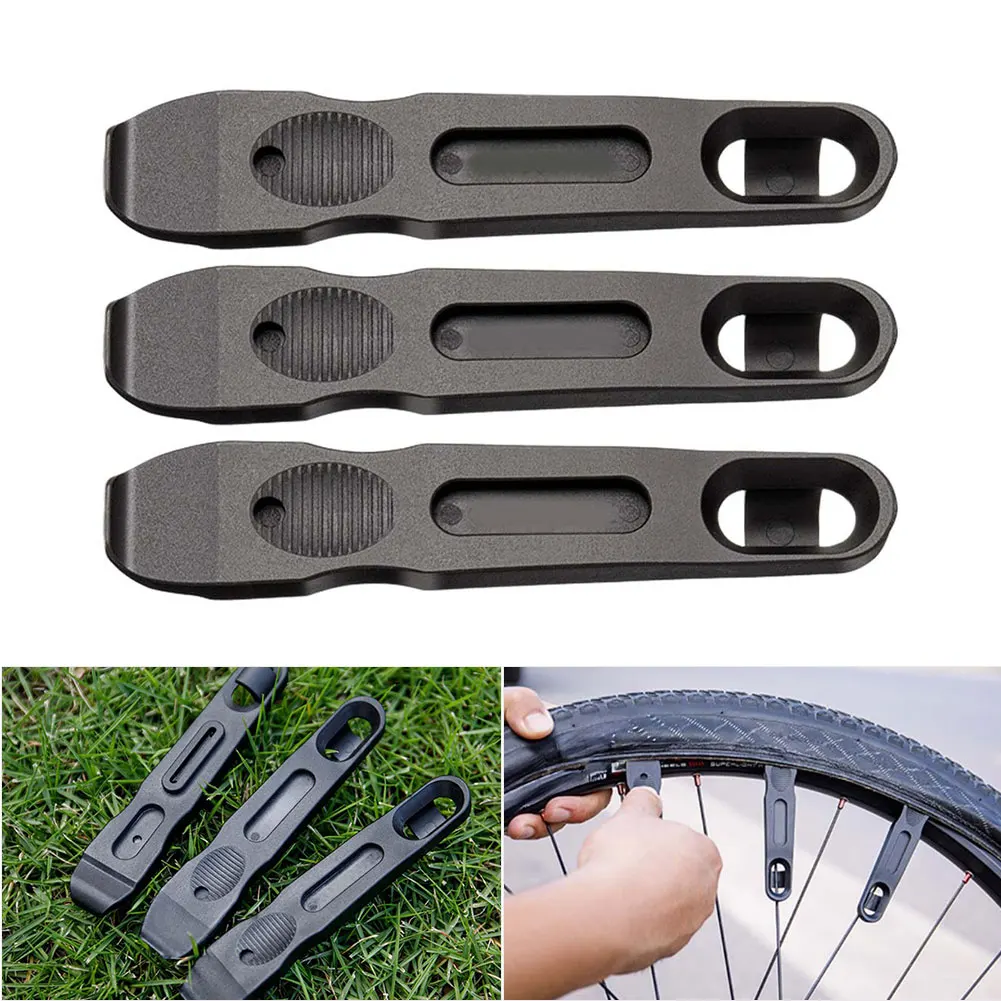 3pcs Count Tire Levers Kit For Bike Tire Replacement On Road Bikes Mountain Bikes And Bikes Portable And Rim-Safe Design