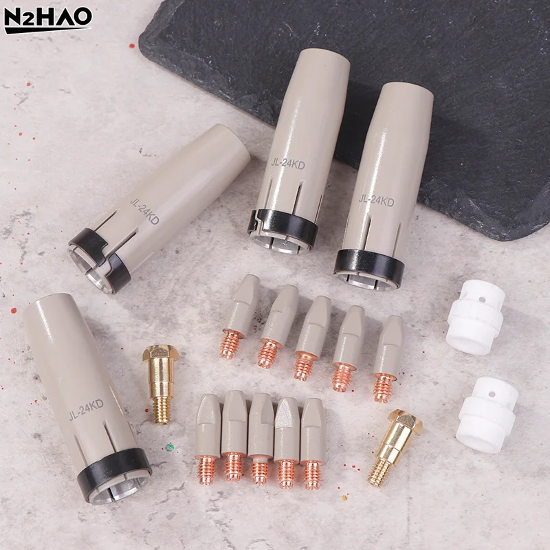 1Set 36KD New Coating Protection Nozzle1.0/1.2mm MIG Torch Gas Nozzle Tip Holder Of 36KD MIG MAG Welding Torch