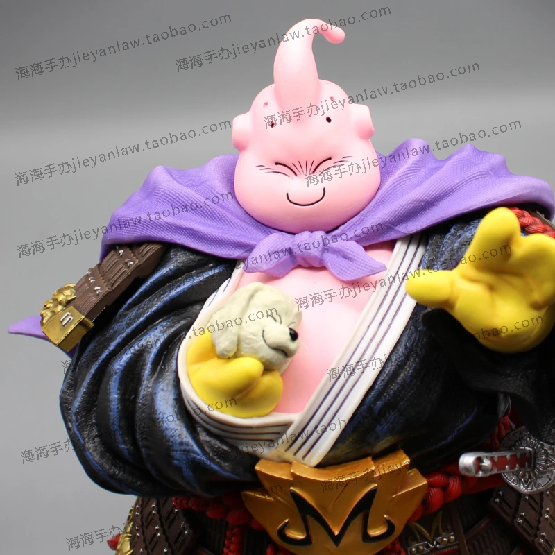 Dragon Ball PVC Bonecas Colecionáveis, Estatueta Lk Buu com 2 Cabeças, Gordura Majin Buu, Figura Samurai, Estátua Gk, Brinquedos Modelo, 27cm