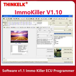 ImmoKiller V1.10 New IMMO Off Software v1.1 Immo Killer ECU Programmer Tool for Car Repairing Passing Virigining the Immobilizer