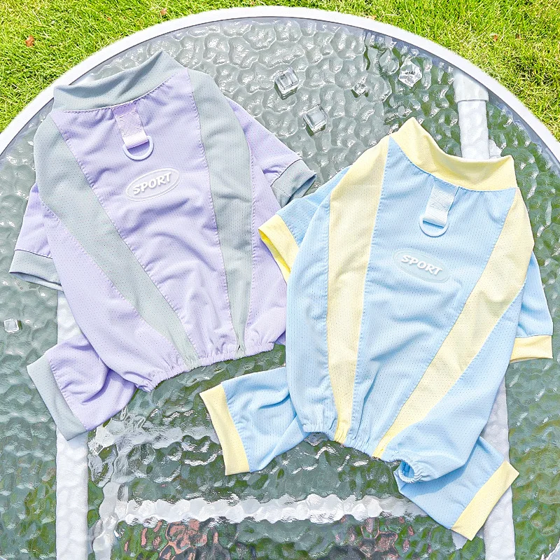 

Ice Silk Dog Clothes Boy&Girl Dog Pajamas For Small Medium Dogs Puppy Kitten Jumpsuit Pijamas Chiwawa Yorkie 4 Legs Flexible