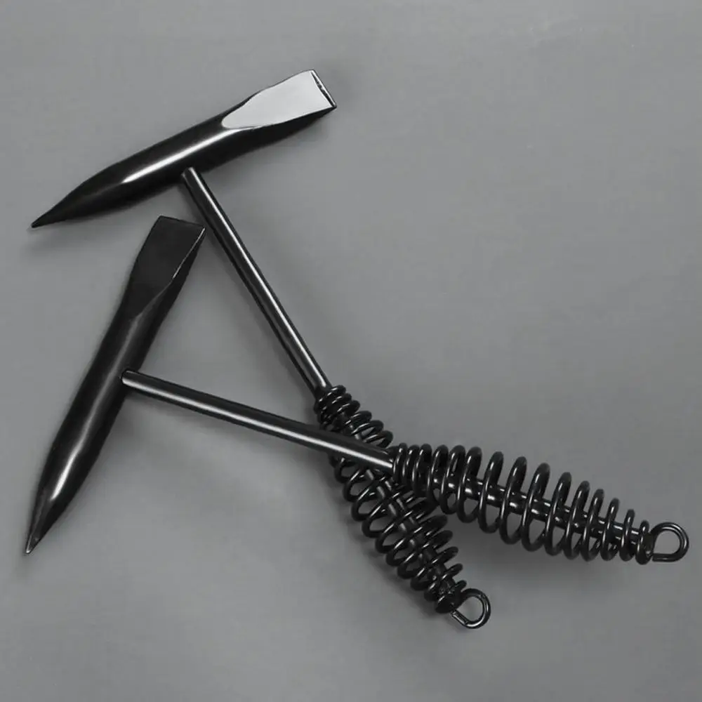 Portable Welding Hammer With Pointed Steel Tip Spring Handle For Metal Fabricators Cleaning Weld Spatter Manual Tool Gear