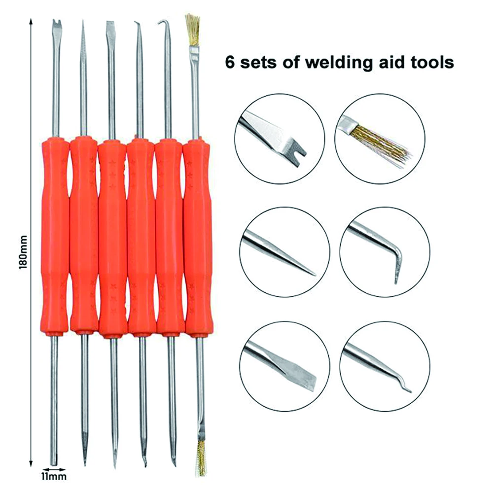 6pcs Desoldering Aid Tool Soldering Aid Assist Tools Circuit Board Welding Auxiliary Tools PCB Cleaning Kit Assist Repair Tool