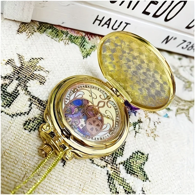 Exquisite Anime Pocket Watch Hanging Watch Women\'s Time Princess Pocket Watch Quartz Watch Cartoon Pocket Watch Pendant Jewelry