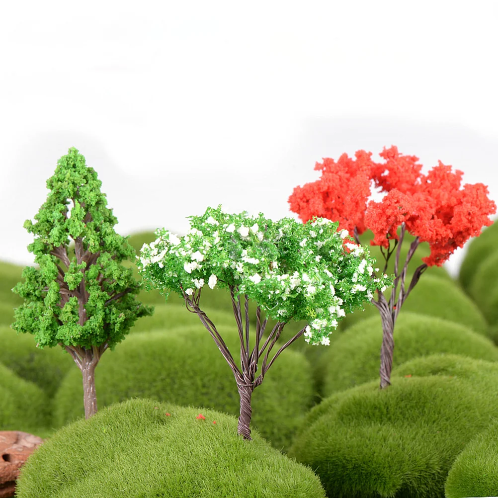 Artificial Tree Mini Miniature Garden Landscaping Decor Decoration House Model Crape Myrtle