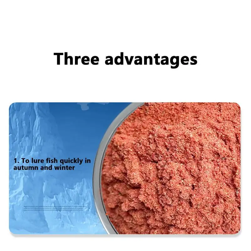 30g Bait Powder For Fishing Fish Scent Red Worm Powder Natural Powder Highly Concentrated Fishing Attractants For Freshwater