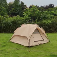 Tactics Tent Outdoor Camping Portable Thickened Fully Automatic Rainproof Camping 3-4 Person Outdoor Tent Wholesale