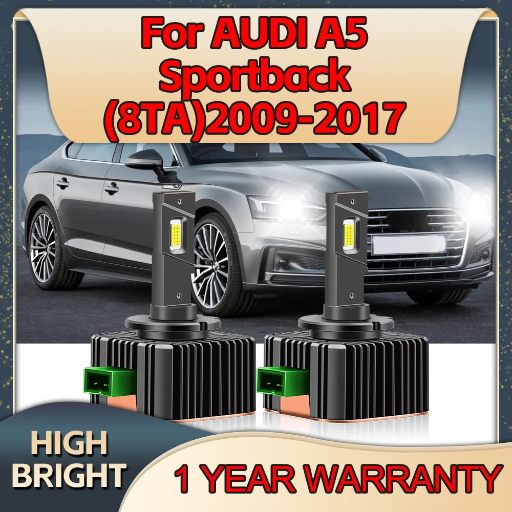 

Car Headlight HID D1S 6000K Auto Bulbs 30000LM LED Lamp CANbus For AUDI A5 Sportback 8TA 2009 2010 2011 2012 2013 2014 15 2017