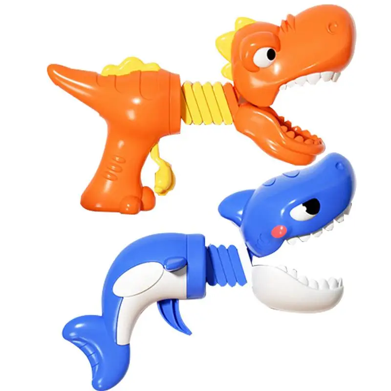 Finger Biting Dinosaur Toy Tricky Model Biting Hand Fidget Toy Transformable Stretchable Dentist Classic Bite Finger Game Fun