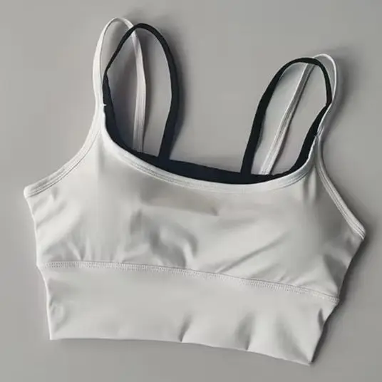 Women Sports Bra Summer Shockproof Push Up Side Support Tank Top Quick Dry Anti Sag Fixed Cup Yoga Fitness Vest
