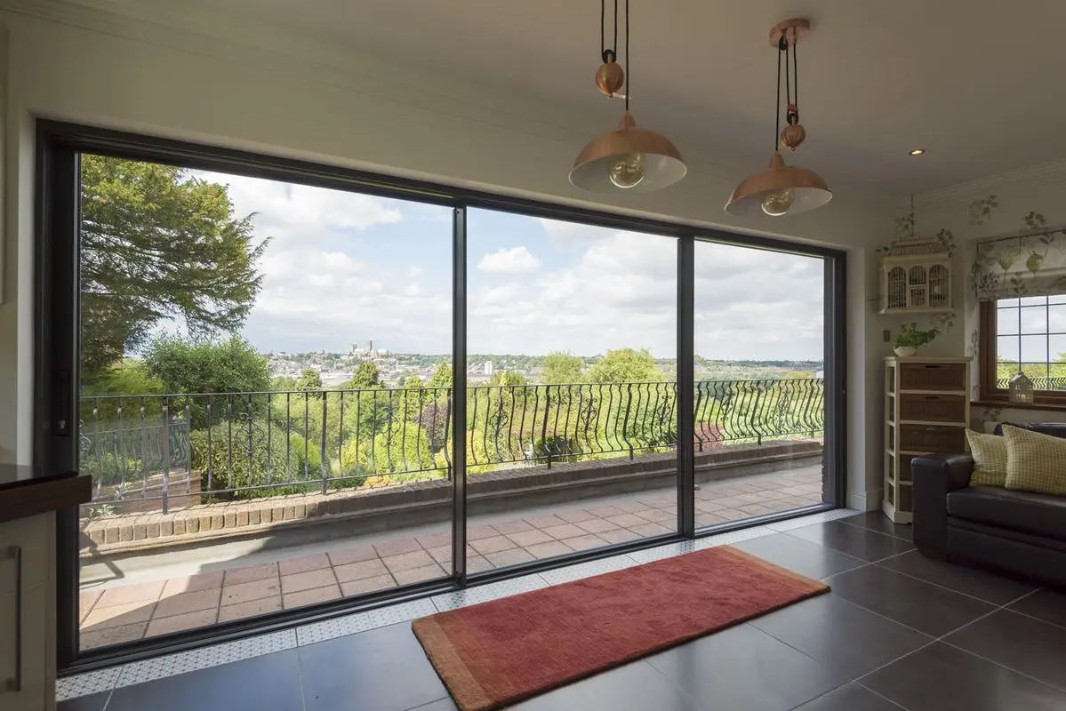 Wholesale Modern Design Outdoor Aluminum Frame Glass Door Long Lasting and Durable with A Wide Field of Vision Sliding Doors