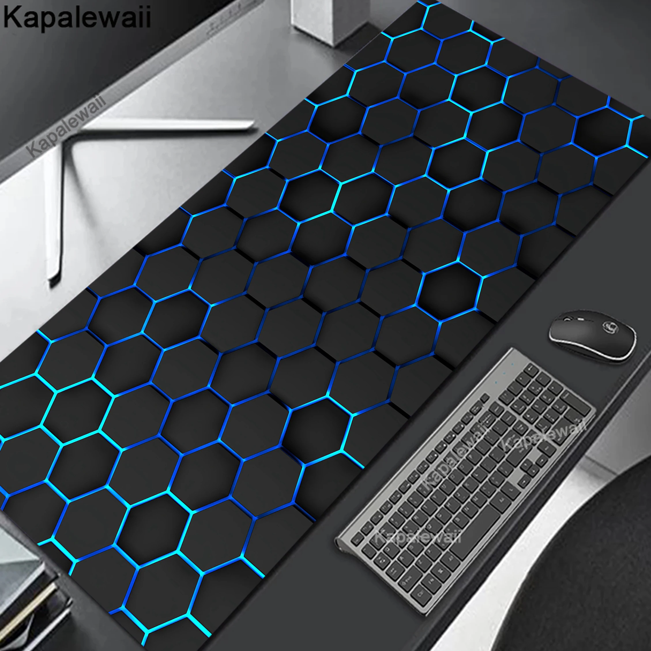 

Geometric HD Print Gaming Mouse Pad Gaming Setup Accessories Rubber Mousepad XXL Desk Mat Locking Edge Mouse Pads Keyboard Mat