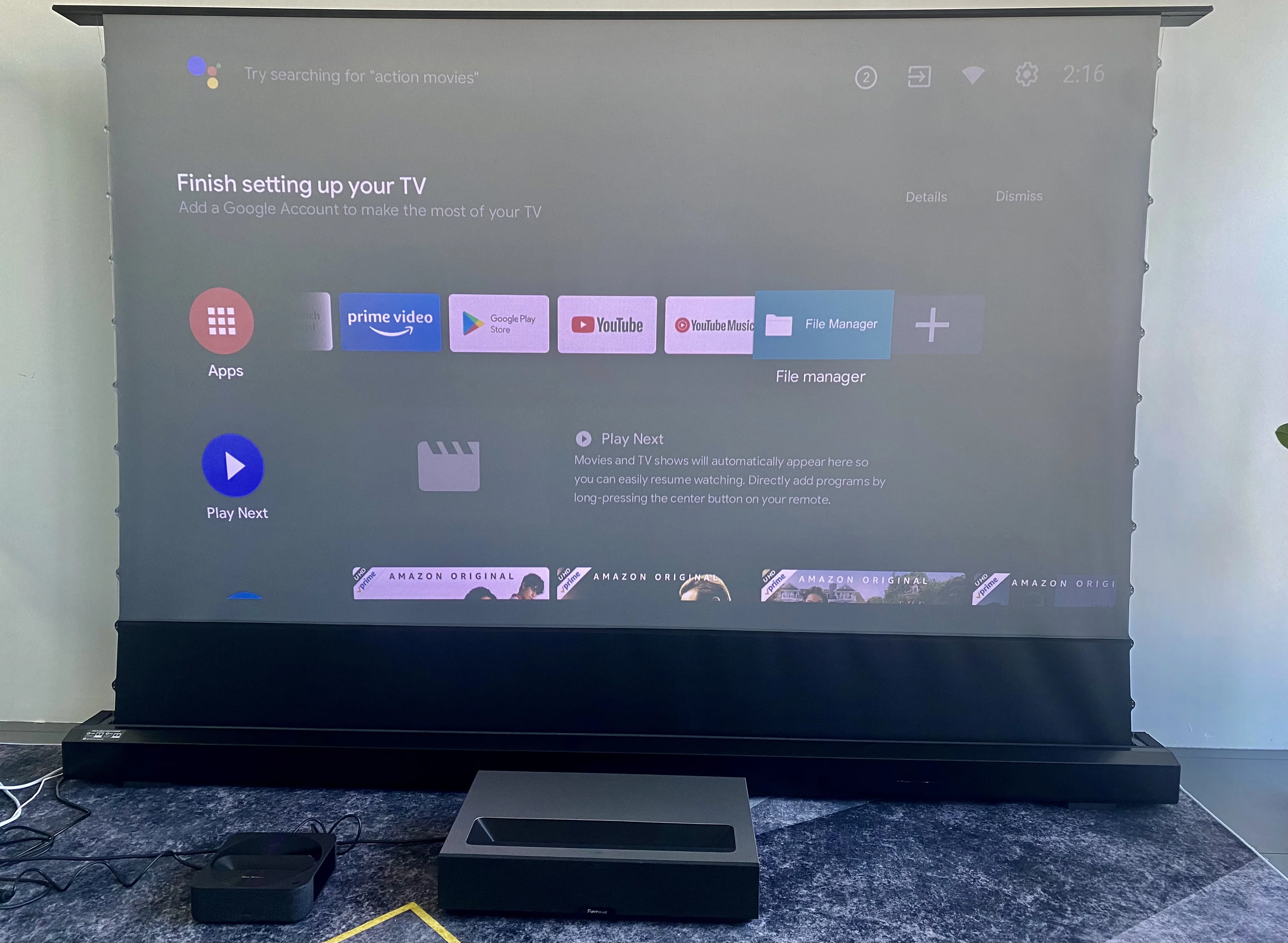 Projetor a laser de três cores - Ultra Short Throw Laser Projector 4K avaliação e preço