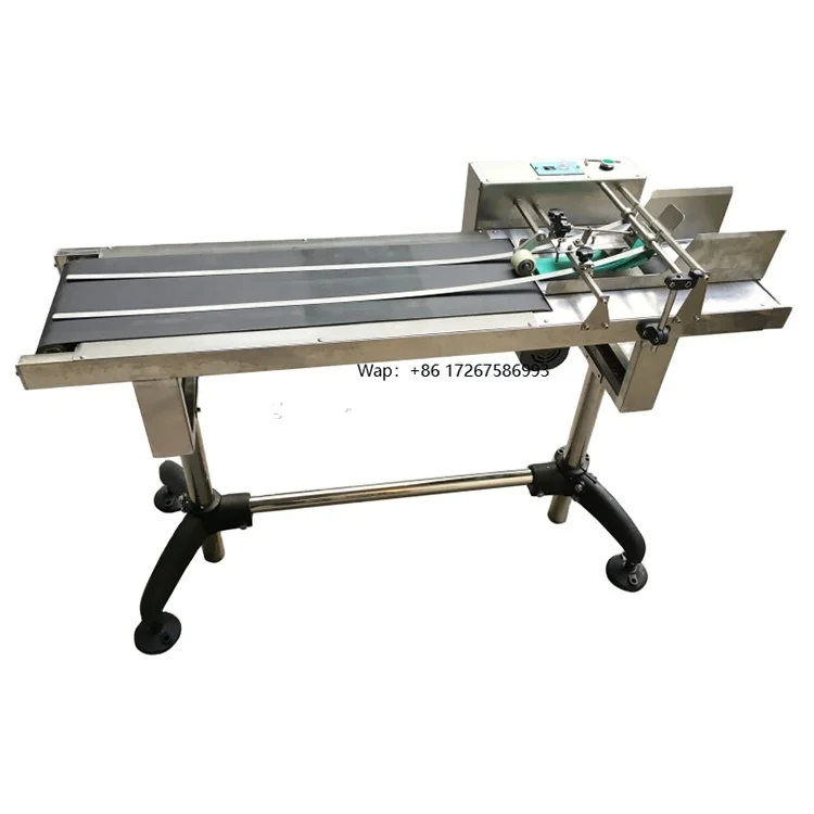 Automatic labeling feeder paging distribution conveyor
