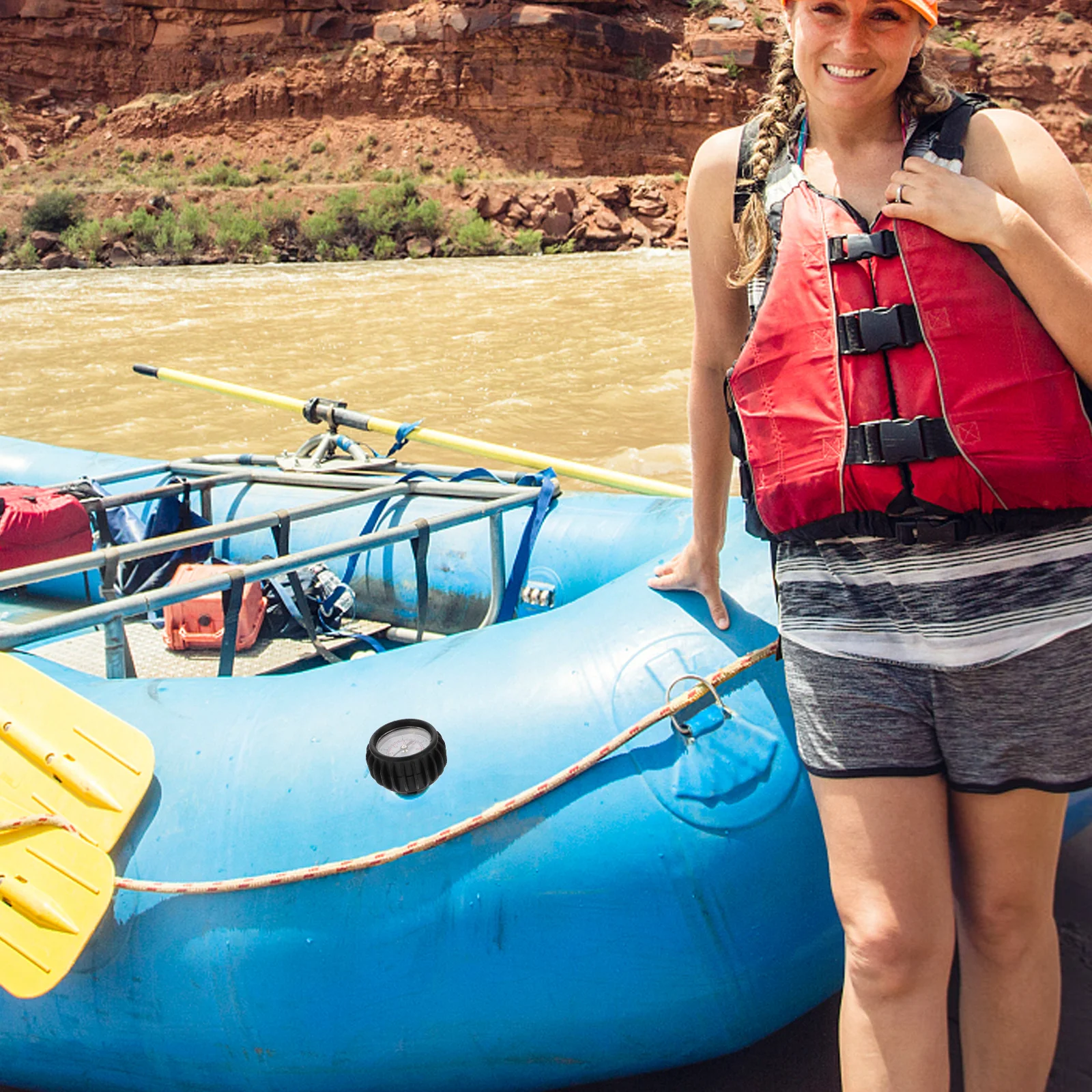 

1Pcs Pressure Gauge Heavy Duty Simple Boat Barometer for Inflatable Boats Kayaks Rubber Dinghies with High Pressure Pump