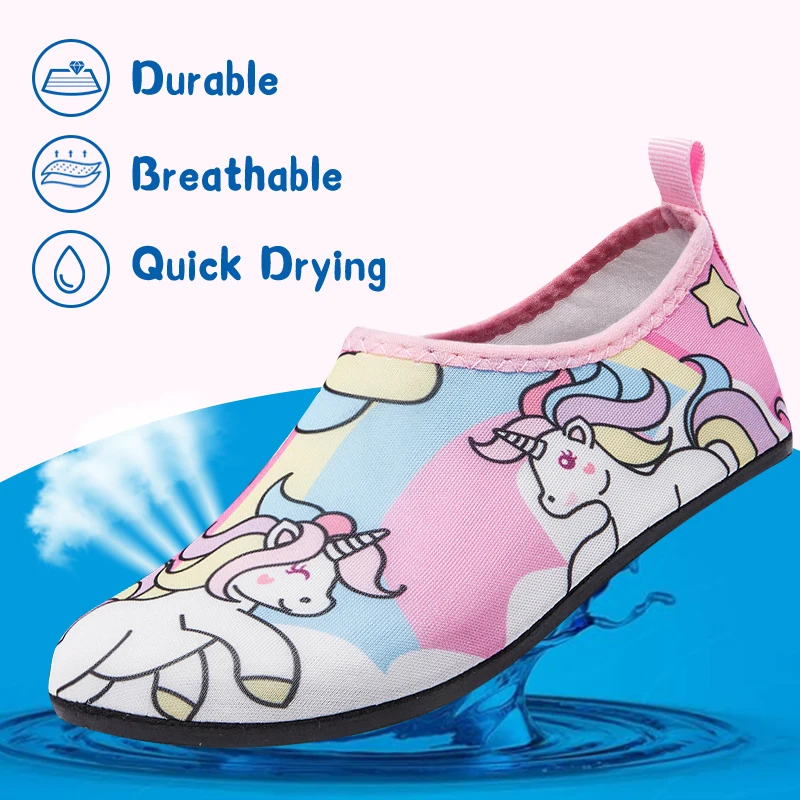 Kinder Wasser Strand Schuhe Schwimmen Barfuß Mädchen Schnell Trocknende Aqua Schuhe Junge Farbe Licht Weiche Slipper Schnorcheln Schwimmen Socken – Detail 10
