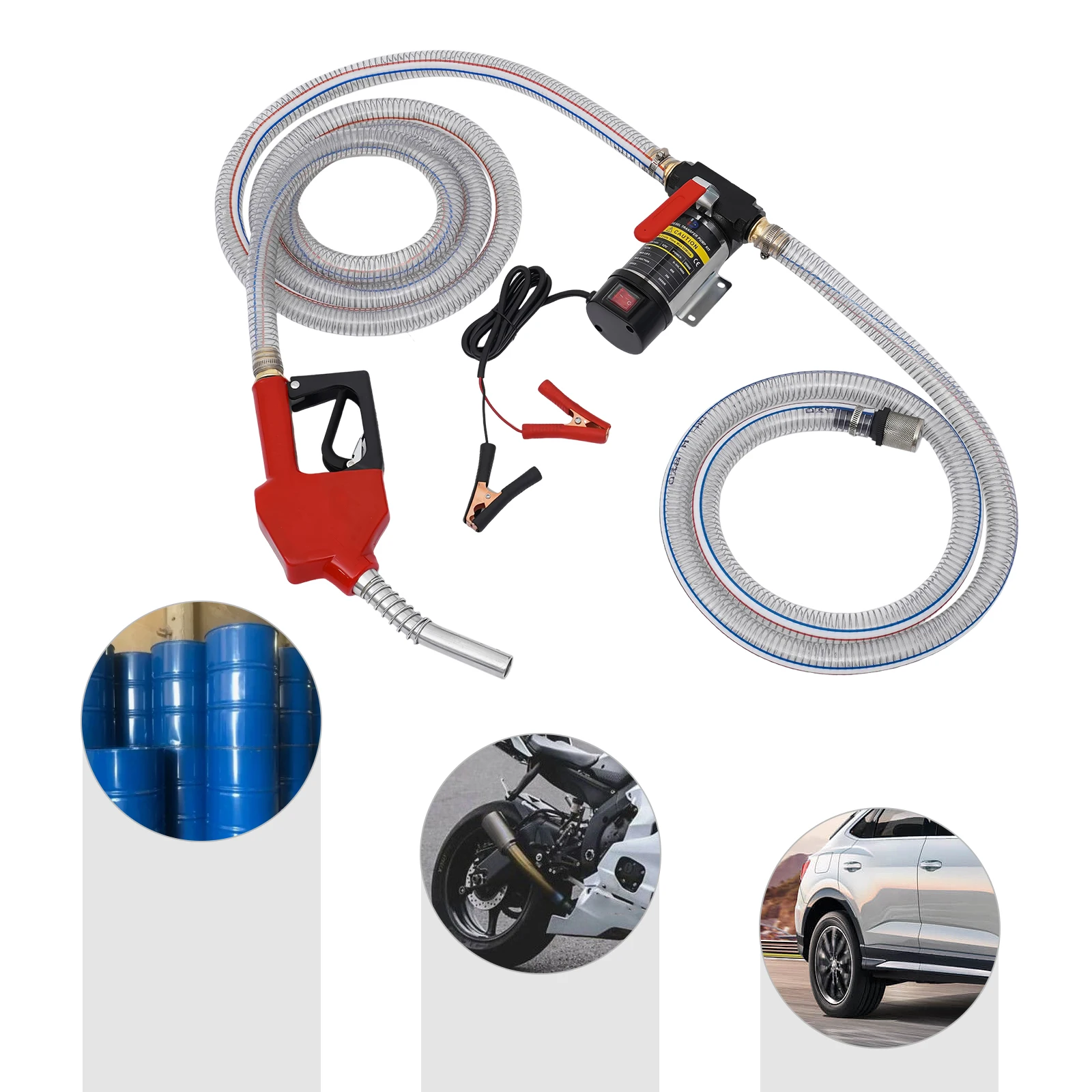 175W 12V Diesel-Selbstansaugpumpe 3600 U/min Hocheffiziente Selbstversiegelnde Ölpumpe Hochwertiges Pumpenset
