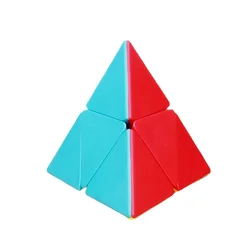 [Picube] QiYi 2x2 pyramid cube stickerless magic cubes professional 2x2x2 speed puzzle cube educational toys for children
