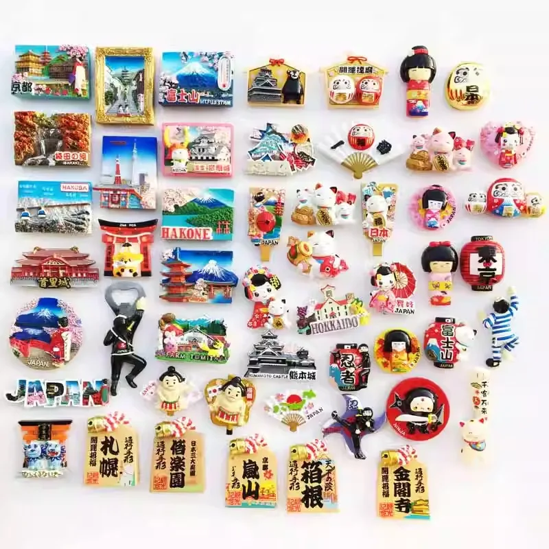 Japanese travel souvenirs refrigerator magnets creative home decoration gifts