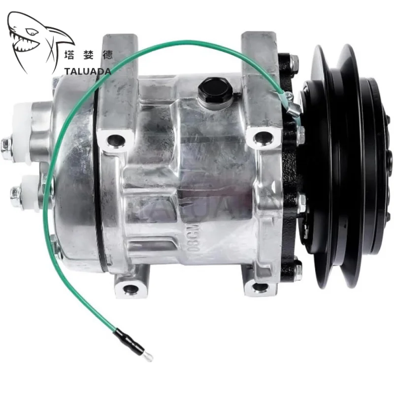SD7H13 24V A/C Compressor KHR3197 For CX Excavator Air Conditioning Pump Single Wire HOTSALE