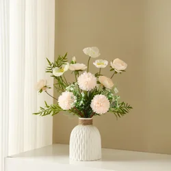 1pc Nordic water ripple plastic vase with simple and creative living room decoration DIY flower arrangement ornaments