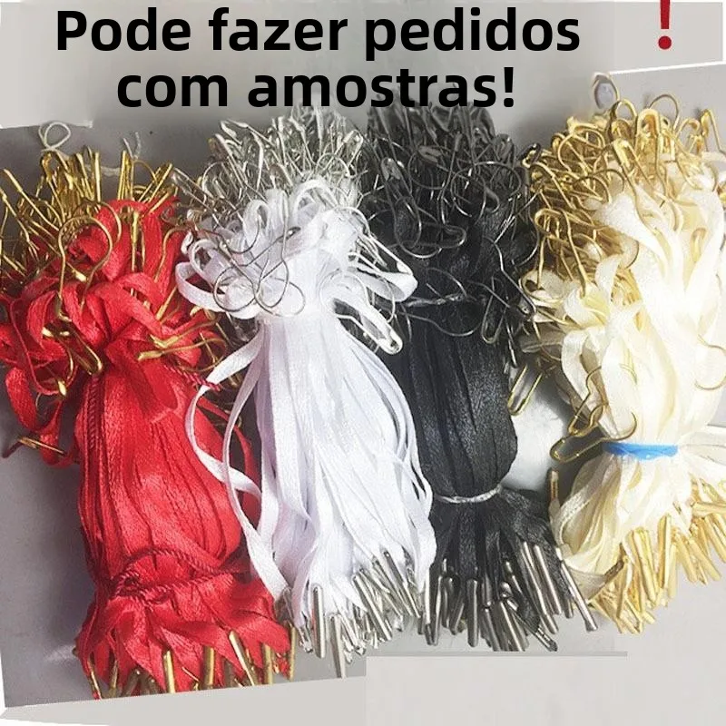 高級黒白シルクのリボンタグラインひょうたんピン吊り下げタグライン紐000個入り衣料品アクセサリー（aizhao-bao製）