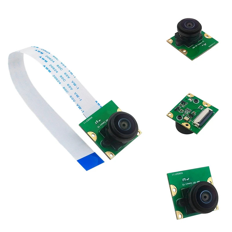 8MP IMX219 Mini Camera Module For Raspberry Pi 5, MIPI-CSI Interface 200° FOV With Pi5 Flexible Cable